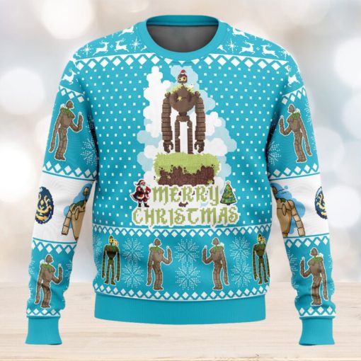 Merry Christmas Castle in the Sky Ugly Christmas Sweater