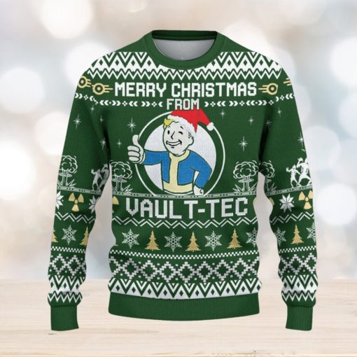 Merry Christmas From Vault Tec Fallout Ugly Knitted Christmas 3D Sweater