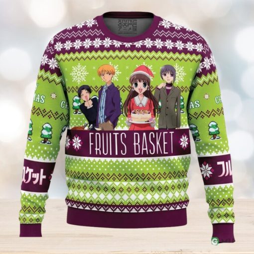 Merry Christmas Fruits Basket Ugly Christmas Sweater Family Christmas Gift Ideas