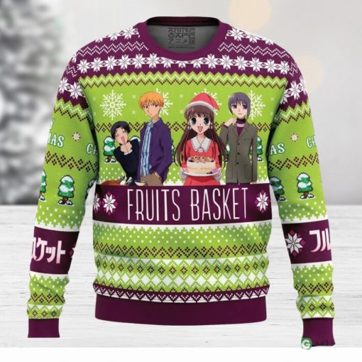 Merry Christmas Fruits Basket Ugly Christmas Sweater Family Christmas Gift Ideas