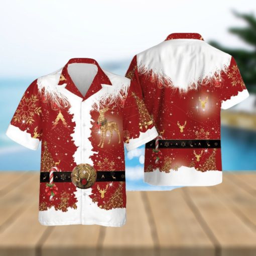 Merry Christmas Hawaiian Shirt Deer Christmas Hawaii Shirt