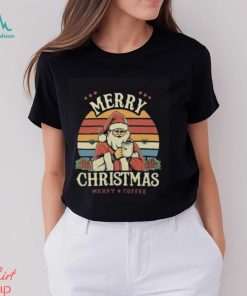 Merry Christmas Merry Coffee Santa Claus Drinks Coffee Classic T Shirt