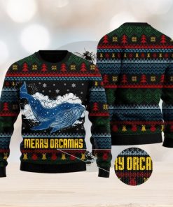 Merry Christmas Orcas Killer Whale Ugly Christmas Sweater