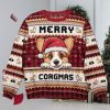 Jets Logo Checkered Flannel Design Knitted Ugly Christmas Sweater