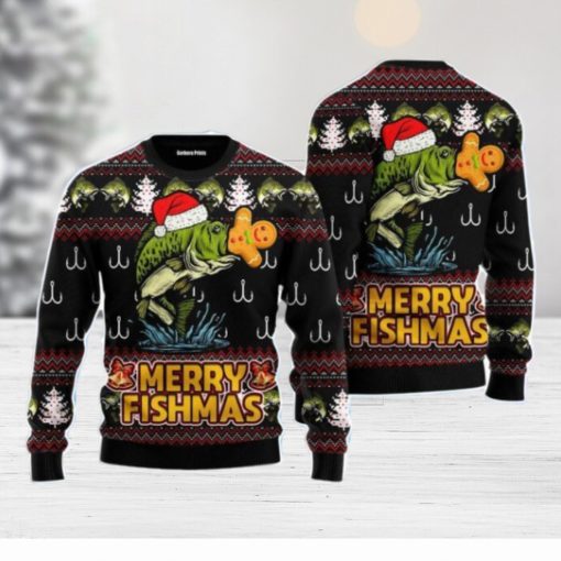 Merry Fishmas Christmas Unisex Ugly Sweater Special Gift For Men Women