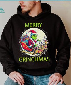 Merry Grinchmas ride a deer to give gifts shirt