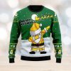 Guinness Twinkle Light Custom Name Snowflakes Ugly Christmas Sweater