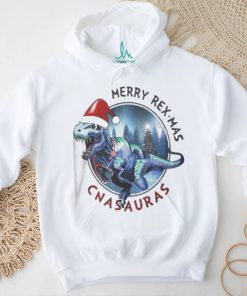 Merry Rex mas CNAauras plaid T shirt