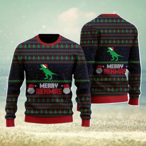 Merry Rexmas Vintage Christmas Unisex Ugly Sweater Special Gift For Men Women