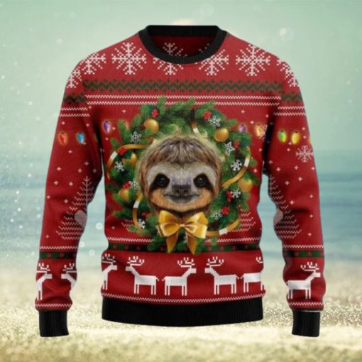 Merry Slothmas Ugly Christmas Sweater