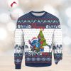 Santa Riding Bass Fish Ugly Christmas Sweater