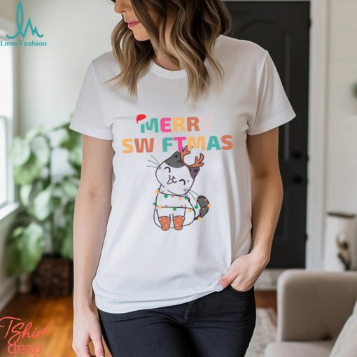 Merry Swiftmas Christmas Cat Shirt