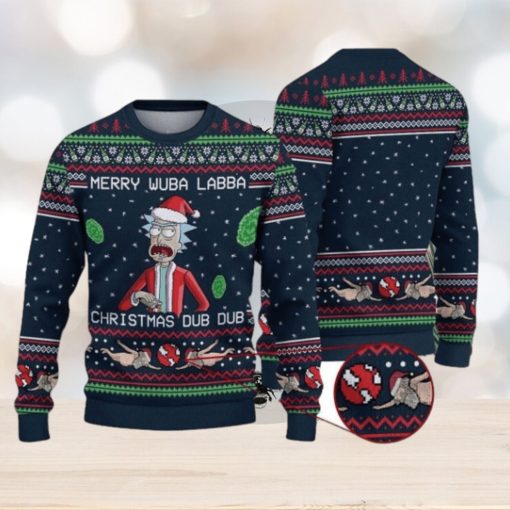 Merry Wubba Lubba Christmas Dub Dub Rick and Morty Christmas Sweater