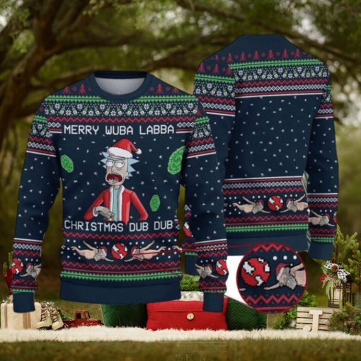 Merry Wubba Lubba Christmas Dub Dub Rick and Morty Christmas Sweater