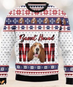 Merry Xmas Basset Hound Mom Awesome Gift For Christmas Ugly Christmas Sweater