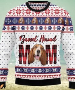 Merry Xmas Basset Hound Mom Awesome Gift For Christmas Ugly Christmas Sweater