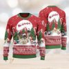 Santa Claus Checkered Print Casual Crew Neck Christmas Ugly Sweater