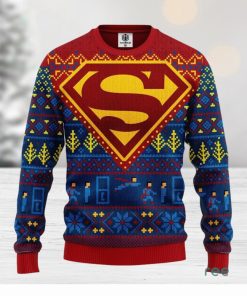 Merry Xmas Superman DC Comics Custom Ugly Christmas Sweater