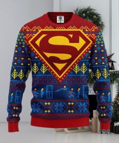 Merry Xmas Superman DC Comics Custom Ugly Christmas Sweater