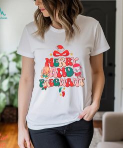 Merry and Pregnant Funny Pregnancy Reveal Shirt