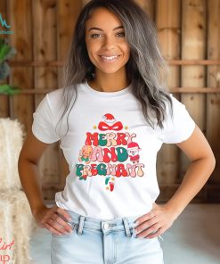 Merry and Pregnant Funny Pregnancy Reveal Shirt