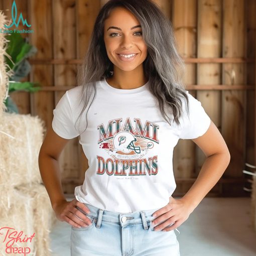 MiamI dolphins new era American Football helmet conference retro T shirt