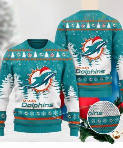 Miami Dolphins 3D Ugly Christmas Sweater