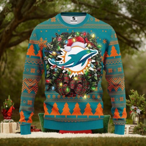 Miami Dolphins Christmas Ugly Sweater