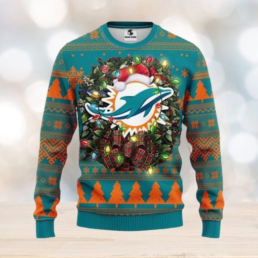 Miami Dolphins Christmas Ugly Sweater