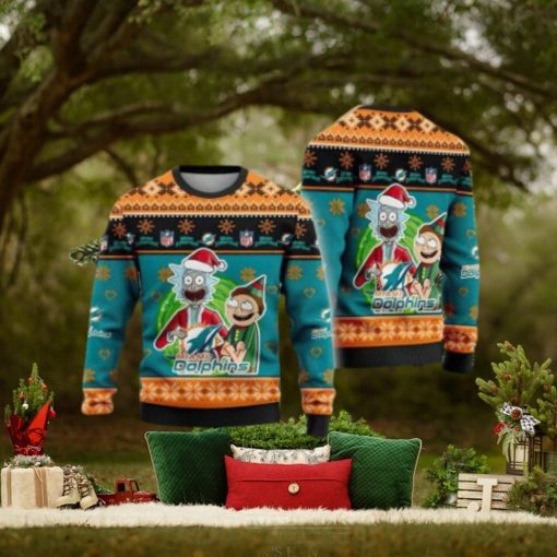 Miami Dolphins NFL Nutcracker Ugly Christmas Sweater For Men And Women