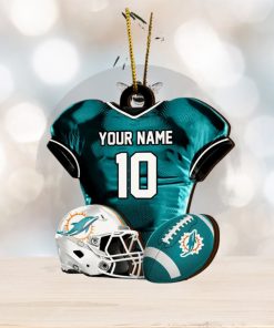 Miami Dolphins NFL Sport Ornament Custom Name And Number