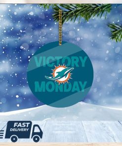 Miami Dolphins NFL Victory Monday Christmas Tree Decorations Xmas Ornament