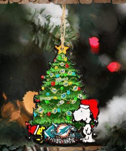 Miami Dolphins Ornaments, Christmas Tree Snoopy, Gifts For Nfl Fans