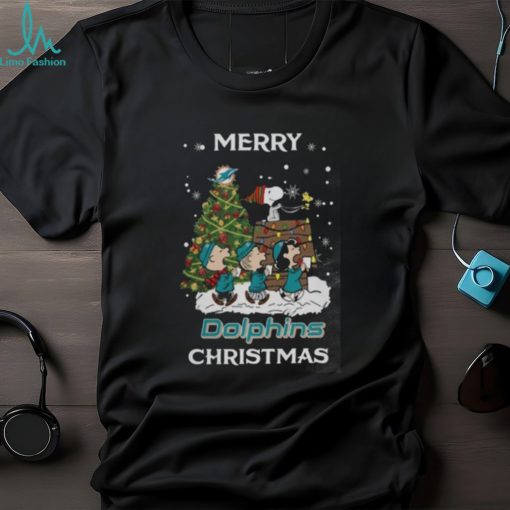 Miami Dolphins Snoopy Family Christmas Shirt