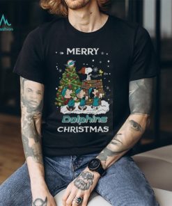 Miami Dolphins Snoopy Family Christmas Shirt