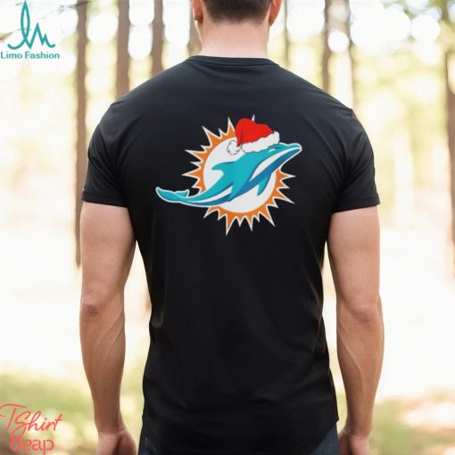Miami Dolphins logo Santa Hat Christmas 2023 Shirt
