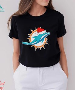 Miami Dolphins logo Santa Hat Christmas 2023 Shirt