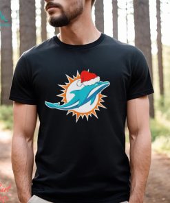 Miami Dolphins logo Santa Hat Christmas 2023 Shirt