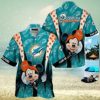 Mickey Mouse Disney World Christmas Hawaiian Shirts Snowflakes Button Merry Xmas