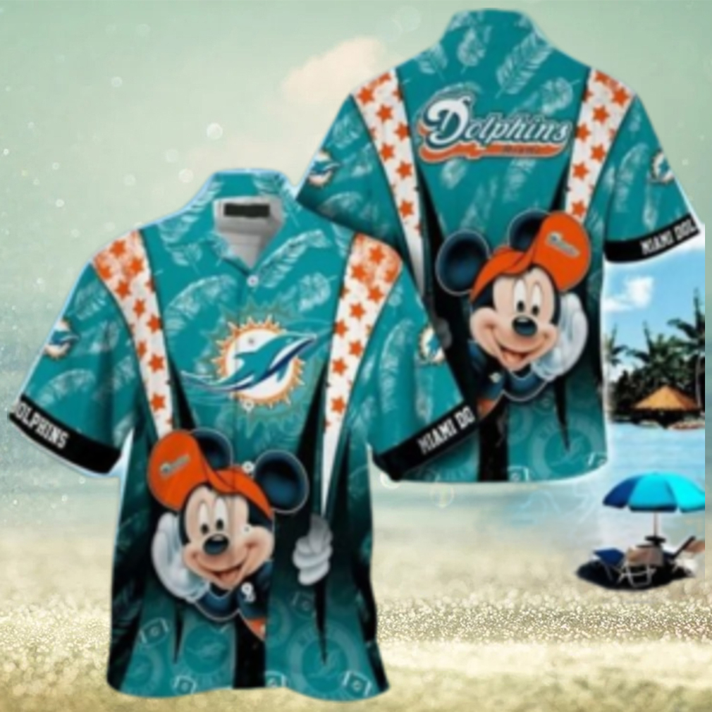 Miami Dolphins nfl mickey mouse Hawaiian Shirt custom for fan Miami Dolphins nfl mickey mouse Hawaiian Shirt custom for fan