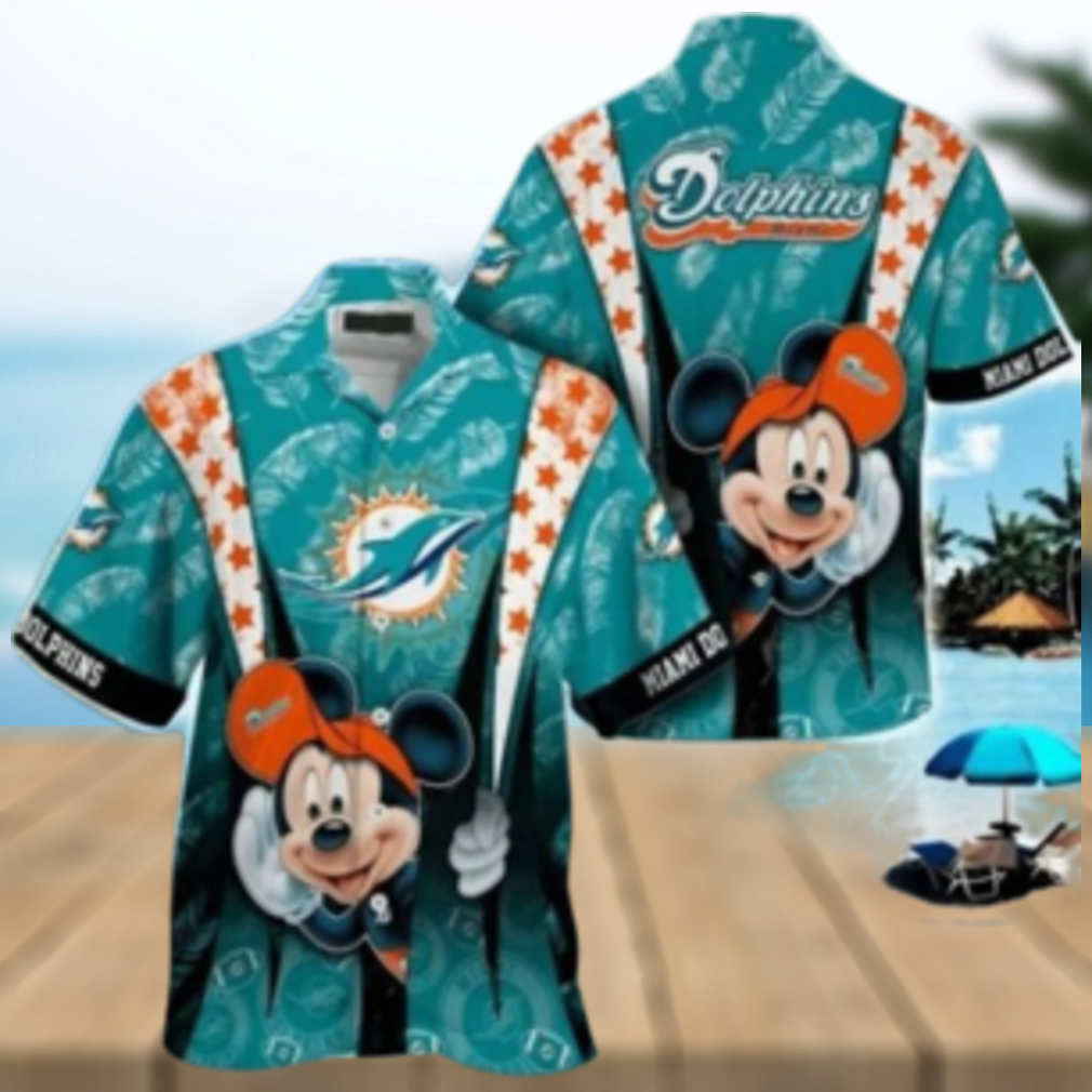 Miami Dolphins nfl mickey mouse Hawaiian Shirt custom for fan Miami Dolphins nfl mickey mouse Hawaiian Shirt custom for fan