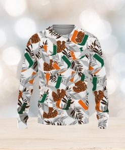 Miami Football Champions Sports Hawaiian Tropical Patterns Shirt Christmas Sweater