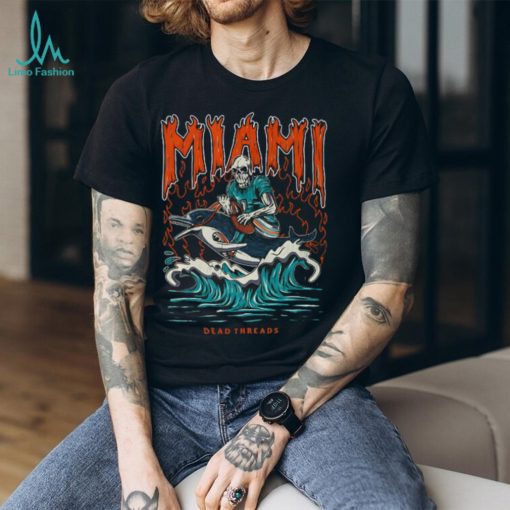 Miami Football Skeleton Dead Shirt Unisex T Shirt
