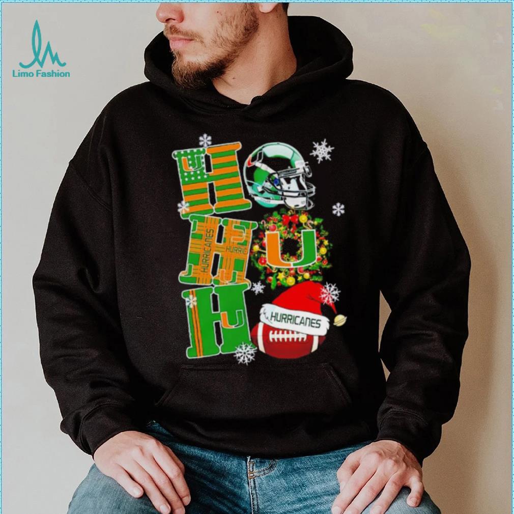 Miami Hurricanes NCAA ho ho ho Christmas shirt Miami Hurricanes NCAA ho ho ho Christmas shirt