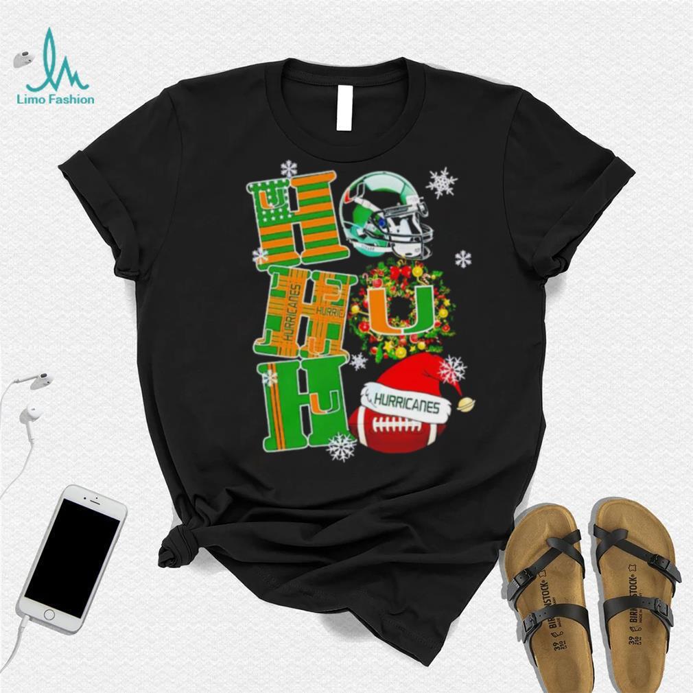 Miami Hurricanes NCAA ho ho ho Christmas shirt Miami Hurricanes NCAA ho ho ho Christmas shirt