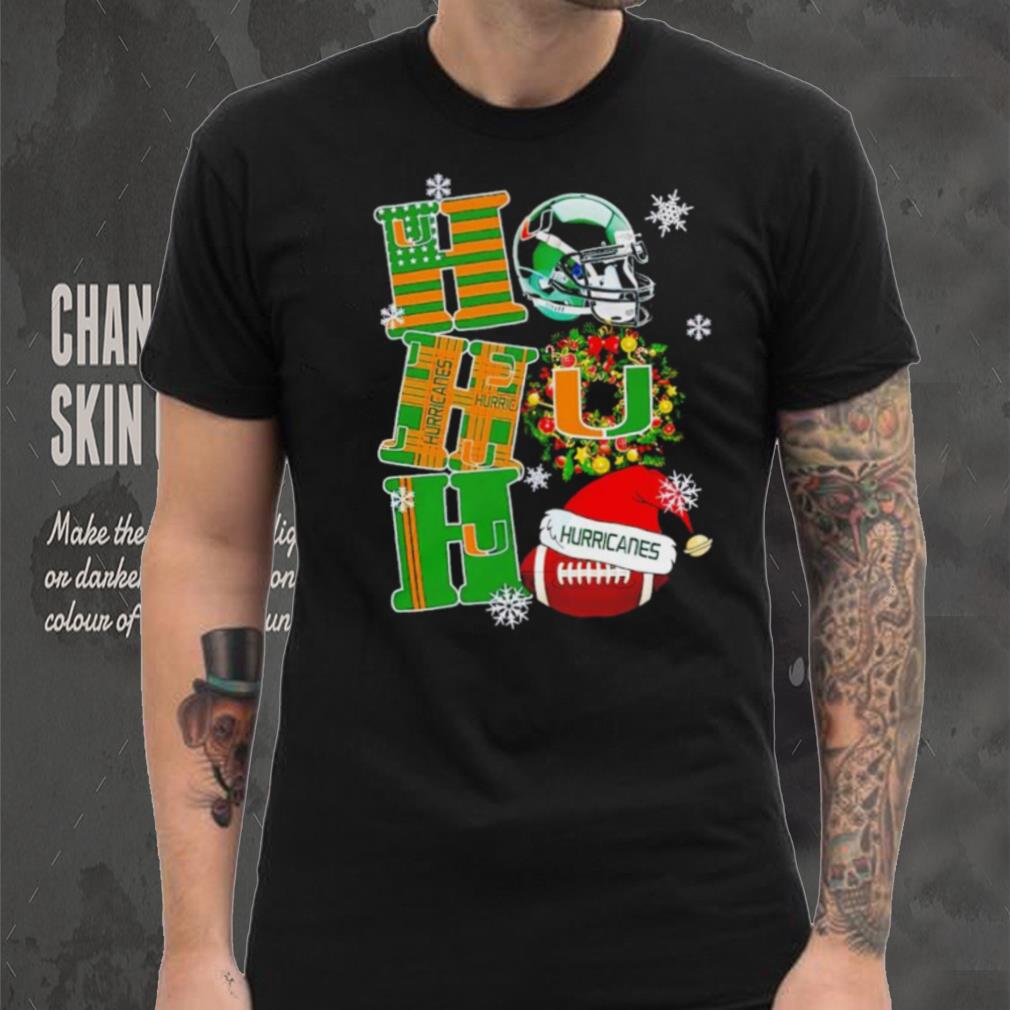 Miami Hurricanes NCAA ho ho ho Christmas shirt Miami Hurricanes NCAA ho ho ho Christmas shirt