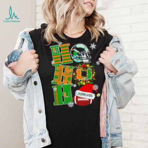 Miami Hurricanes NCAA ho ho ho Christmas shirt