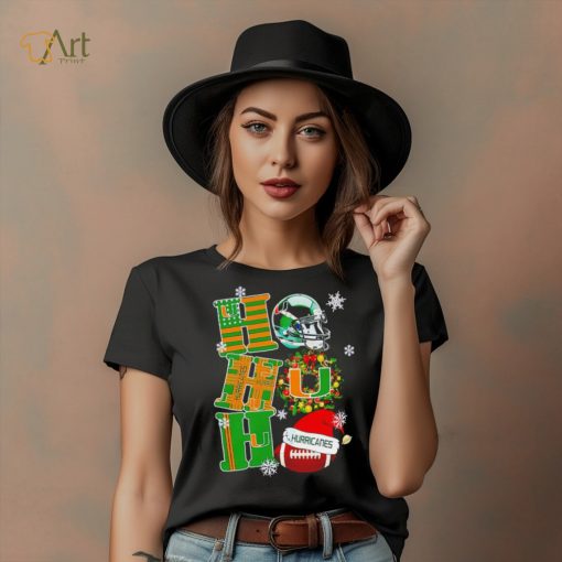 Miami Hurricanes NCAA ho ho ho Christmas shirt