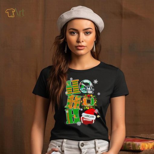 Miami Hurricanes NCAA ho ho ho Christmas shirt