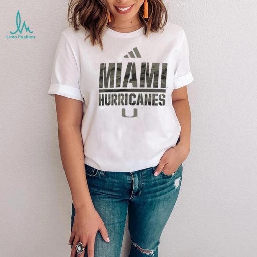 Miami Hurricanes adidas AEROREADY Military Appreciation Pregame T Shirt